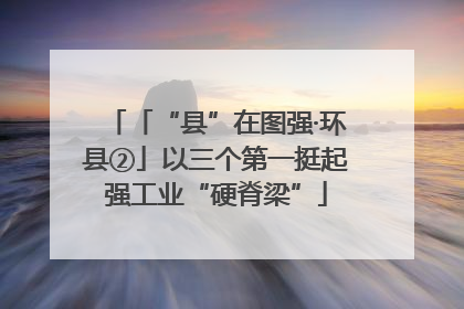 「“县”在图强·环县②」以三个第一挺起强工业“硬脊梁”