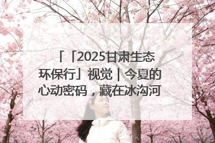 「2025甘肃生态环保行」视觉｜今夏的心动密码，藏在冰沟河的潋滟波光里