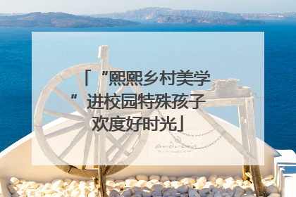 “熙熙乡村美学”进校园特殊孩子欢度好时光