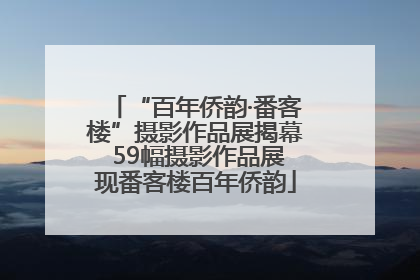 “百年侨韵·番客楼”摄影作品展揭幕 59幅摄影作品展现番客楼百年侨韵