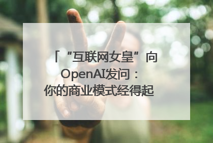 “互联网女皇”向OpenAI发问：你的商业模式经得起价格战考验么？