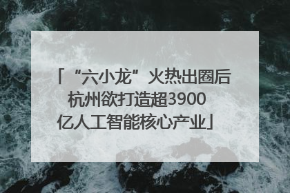 “六小龙”火热出圈后 杭州欲打造超3900亿人工智能核心产业