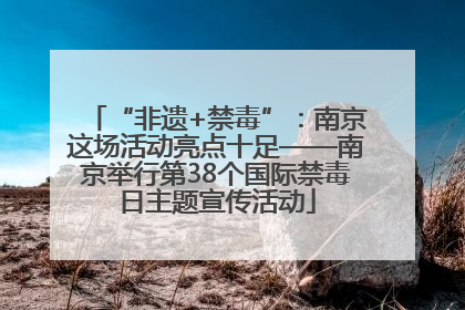 “非遗+禁毒”：南京这场活动亮点十足——南京举行第38个国际禁毒日主题宣传活动