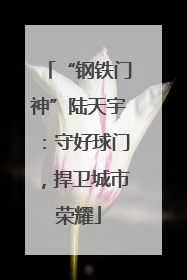 “钢铁门神”陆天宇：守好球门，捍卫城市荣耀