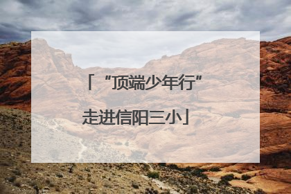 “顶端少年行”走进信阳三小