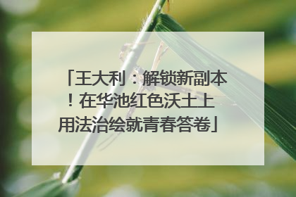 王大利：解锁新副本！在华池红色沃土上 用法治绘就青春答卷