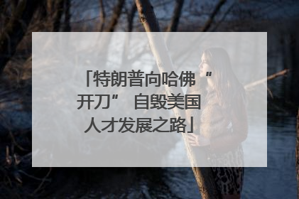 特朗普向哈佛“开刀” 自毁美国人才发展之路