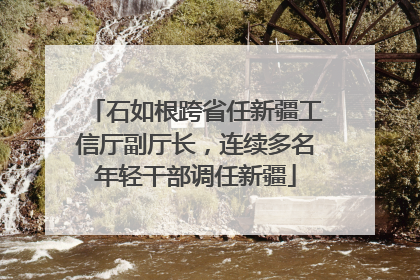 石如根跨省任新疆工信厅副厅长，连续多名年轻干部调任新疆