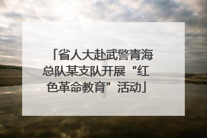 省人大赴武警青海总队某支队开展“红色革命教育”活动