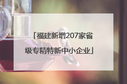 福建新增207家省级专精特新中小企业
