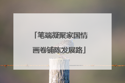 笔端凝聚家国情  画卷铺陈发展路