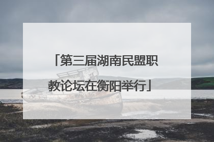 第三届湖南民盟职教论坛在衡阳举行