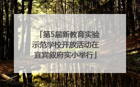 第5届新教育实验示范学校开放活动在宜宾叙府实小举行