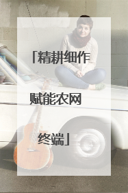 精耕细作 赋能农网终端