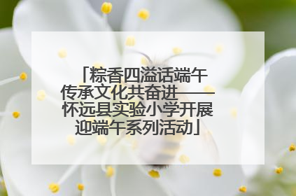 粽香四溢话端午 传承文化共奋进——怀远县实验小学开展迎端午系列活动