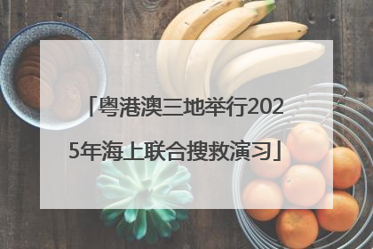 粤港澳三地举行2025年海上联合搜救演习