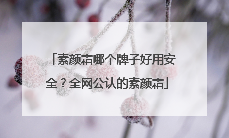 素颜霜哪个牌子好用安全？全网公认的素颜霜