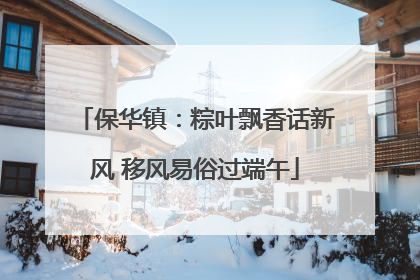 保华镇：粽叶飘香话新风 移风易俗过端午