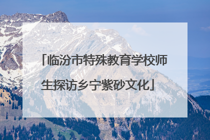 临汾市特殊教育学校师生探访乡宁紫砂文化