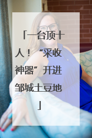 一台顶十人！“采收神器”开进邹城土豆地