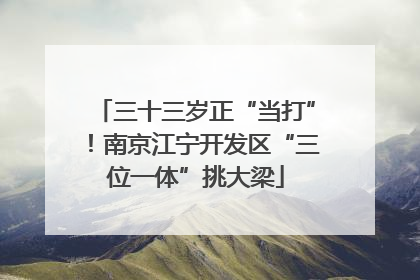 三十三岁正“当打”！南京江宁开发区“三位一体”挑大梁