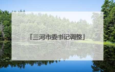 三河市委书记调整