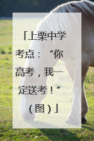 上栗中学考点：“你高考，我一定送考！”（图）