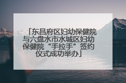 东昌府区妇幼保健院与六盘水市水城区妇幼保健院“手拉手”签约仪式成功举办