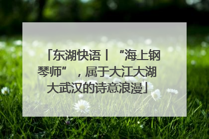 东湖快语丨“海上钢琴师”，属于大江大湖大武汉的诗意浪漫