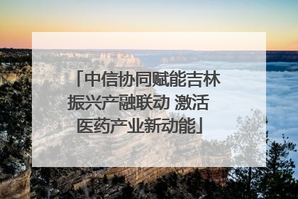 中信协同赋能吉林振兴产融联动 激活医药产业新动能