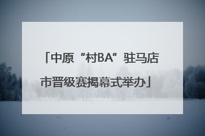 中原“村BA”驻马店市晋级赛揭幕式举办