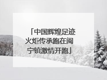 中国辉煌足迹火炬传承跑在闽宁镇激情开跑
