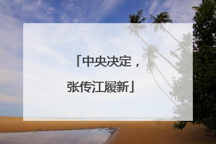 中央决定，张传江履新
