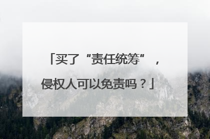 买了“责任统筹”，侵权人可以免责吗？