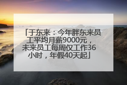 于东来：今年胖东来员工平均月薪9000元，未来员工每周仅工作36小时，年假40天起