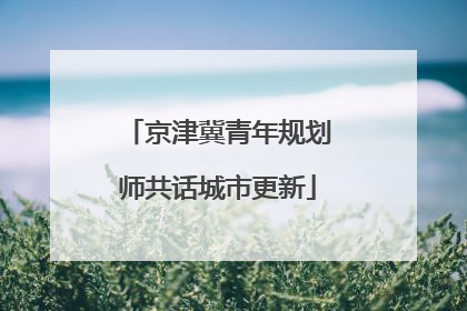 京津冀青年规划师共话城市更新