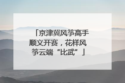 京津冀风筝高手顺义开赛，花样风筝云端“比武”