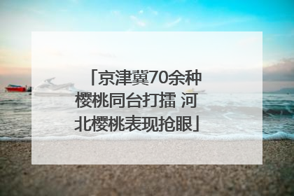 京津冀70余种樱桃同台打擂 河北樱桃表现抢眼
