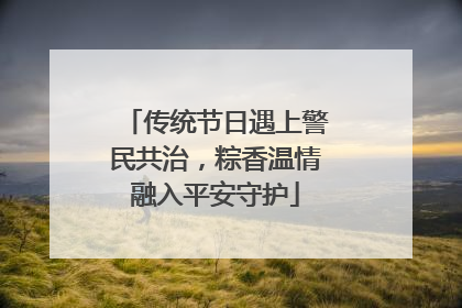 传统节日遇上警民共治，粽香温情融入平安守护