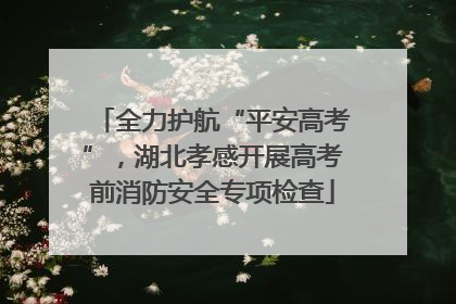 全力护航“平安高考”，湖北孝感开展高考前消防安全专项检查