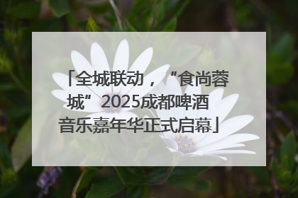 全城联动，“食尚蓉城”2025成都啤酒音乐嘉年华正式启幕
