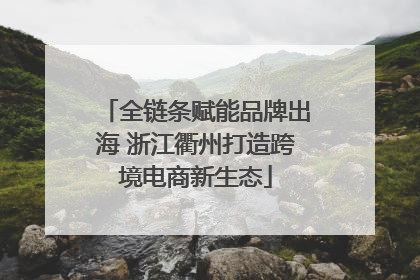 全链条赋能品牌出海 浙江衢州打造跨境电商新生态