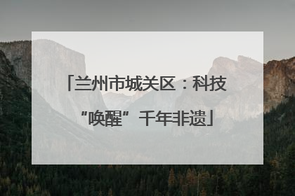 兰州市城关区：科技“唤醒”千年非遗