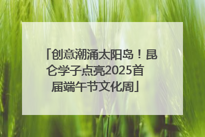 创意潮涌太阳岛！昆仑学子点亮2025首届端午节文化周