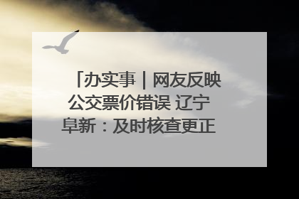 办实事｜网友反映公交票价错误 辽宁阜新：及时核查更正 加强实时巡检