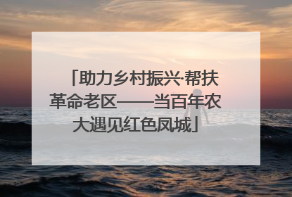 助力乡村振兴·帮扶革命老区——当百年农大遇见红色凤城