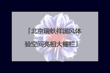 北京瑞蚨祥国风体验空间亮相大栅栏