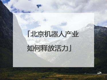 北京机器人产业如何释放活力