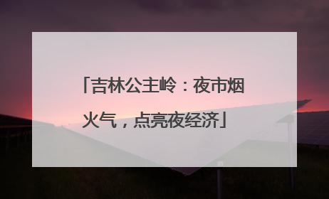吉林公主岭：夜市烟火气，点亮夜经济