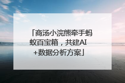 商汤小浣熊牵手蚂蚁百宝箱，共建AI+数据分析方案